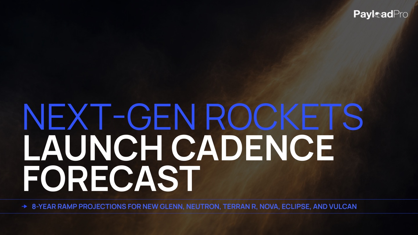 Launch Cadence Forecast For Next-Gen Rockets